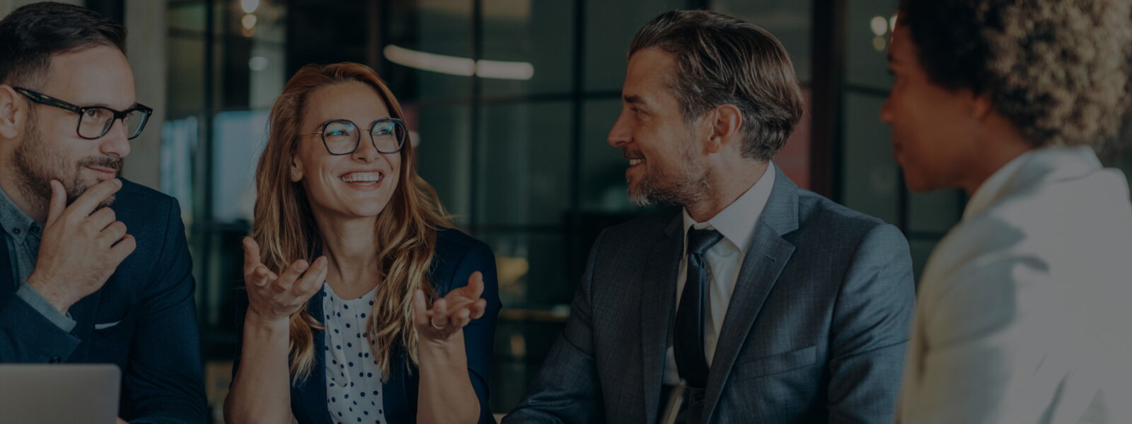 business professionals engaging